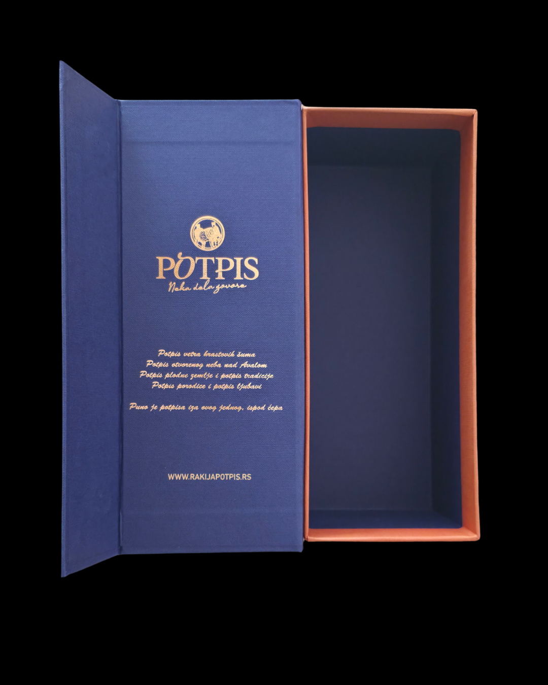 Potpis „Geschenk Verpackung Blue“ ohne Rakija